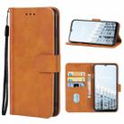 For TECNO Pop 6 Pro Leather Phone Case(Brown) - 1