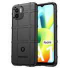 For Xiaomi Redmi A1 Rugged Shield Full Coverage Shockproof TPU Phone Case(Black) - 1