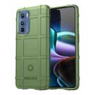 For Motorola Moto Edge 30 Rugged Shield Full Coverage Shockproof TPU Phone Case(Green) - 1