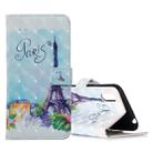 For Galaxy A01 3D Pattern Magnetic Suction Horizontal Flip Leather Case with Holder & Card Slots & Wallet & Photo Holder(Iron Tower) - 1