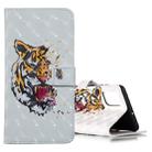 For Galaxy A71 3D Pattern Magnetic Suction Horizontal Flip Leather Case with Holder & Card Slots & Wallet & Photo Holder(Tiger) - 1