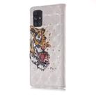 For Galaxy A71 3D Pattern Magnetic Suction Horizontal Flip Leather Case with Holder & Card Slots & Wallet & Photo Holder(Tiger) - 4