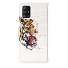 For Galaxy A71 3D Pattern Magnetic Suction Horizontal Flip Leather Case with Holder & Card Slots & Wallet & Photo Holder(Tiger) - 5