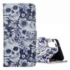 For Galaxy S20 3D Pattern Magnetic Suction Horizontal Flip Leather Case with Holder & Card Slots & Wallet & Photo Holder(Skull Flower) - 1