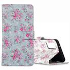 For Galaxy S20 3D Pattern Magnetic Suction Horizontal Flip Leather Case with Holder & Card Slots & Wallet & Photo Holder(Rose Flower) - 1