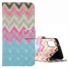 For Galaxy S20 3D Pattern Magnetic Suction Horizontal Flip Leather Case with Holder & Card Slots & Wallet & Photo Holder(Colorful Waves) - 1