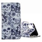 For Galaxy S20+ 3D Pattern Magnetic Suction Horizontal Flip Leather Case with Holder & Card Slots & Wallet & Photo Holder(Skull Flower) - 1