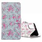 For Galaxy S20+ 3D Pattern Magnetic Suction Horizontal Flip Leather Case with Holder & Card Slots & Wallet & Photo Holder(Rose Flower) - 1