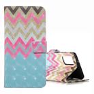 For Galaxy S20+ 3D Pattern Magnetic Suction Horizontal Flip Leather Case with Holder & Card Slots & Wallet & Photo Holder(Colorful Waves) - 1