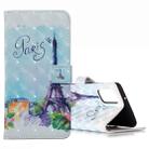 For Galaxy S20+ 3D Pattern Magnetic Suction Horizontal Flip Leather Case with Holder & Card Slots & Wallet & Photo Holder(Iron Tower) - 1