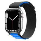Nylon Watch Band for Apple Watch Series 9&8&7 41mm / SE 3&SE 2&6&SE&5&4 40mm / 3&2&1 38mm (Black Blue) - 1
