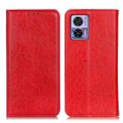 For Motorola Edge 30 Lite / Edge 30 Neo Magnetic Crazy Horse Texture Leather Phone Case(Red) - 1