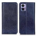 For Motorola Edge 30 Lite / Edge 30 Neo Magnetic Crazy Horse Texture Leather Phone Case(Blue) - 1