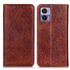 For Motorola Edge 30 Lite / Edge 30 Neo Magnetic Crazy Horse Texture Leather Phone Case(Brown) - 1