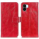 For Xiaomi Redmi A1 Retro Crazy Horse Texture Leather Phone Case(Red) - 1