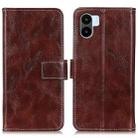 For Xiaomi Redmi A1 Retro Crazy Horse Texture Leather Phone Case(Brown) - 1