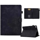 For iPad 9.7 2018&2017 / Air 2 / Air Embossed Smile Flip Tablet Leather Smart Case(Black) - 1
