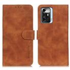 For ZTE Blade A72 5G KHAZNEH Retro Texture Leather Phone Case(Brown) - 1