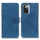 For ZTE Blade A72 5G KHAZNEH Retro Texture Leather Phone Case(Blue) - 1