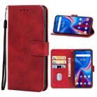 For UMIDIGI C1 Leather Phone Case(Red) - 1