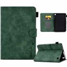 For Amazon Kindle Fire 7 2022 Embossed Smile Flip Tablet Leather Case(Green) - 1