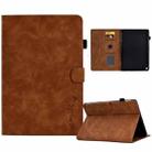For Amazon Kindle Fire HD 8 2022 / 2020 Embossed Smile Flip Tablet Leather Case(Brown) - 1