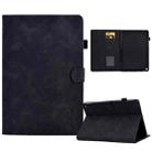 For Amazon Kindle Fire HD 10 2021 Embossed Smile Flip Tablet Leather Case(Black) - 1