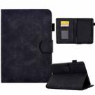 For Amazon Kindle Paperwhite 4/3/2/1 Embossed Smile Flip Tablet Leather Case(Black) - 1