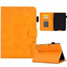For Amazon Kindle Paperwhite 4/3/2/1 Embossed Smile Flip Tablet Leather Case(Khaki) - 1