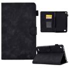 For Amazon Kindle Fire 7 2019/2017/2015 Embossed Smile Flip Tablet Leather Case(Black) - 1