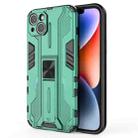 For iPhone 14 Supersonic PC + TPU Holder Phone Case(Green) - 1