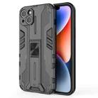 For iPhone 14 Plus Supersonic PC + TPU Holder Phone Case(Black) - 1
