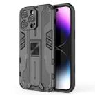 For iPhone 14 Pro Max Supersonic PC + TPU Holder Phone Case(Black) - 1