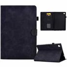 For Samsung Galaxy Tab A8 10.5 2021 Embossed Smile Flip Tablet Leather Case(Black) - 1