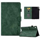 For Samsung Galaxy Tab A7 Lite T220 Embossed Smile Flip Tablet Leather Case(Green) - 1