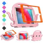 For iPad mini 1 / 2 / 3 / 4 / 5 Octopus Style EVA + PC Tablet Case with Strap(Pink) - 1