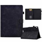 For Lenovo Tab M10 Embossed Smile Flip Tablet Leather Case(Black) - 1