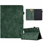 For Lenovo Tab M10 Embossed Smile Flip Tablet Leather Case(Green) - 1