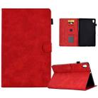 For Lenovo Tab M10 HD Gen 2 Embossed Smile Flip Tablet Leather Case(Red) - 1