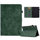 For Huawei MediaPad T5 Embossed Smile Flip Tablet Leather Case(Green) - 1