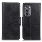 For Motorola Edge 2022 Mirren Crazy Horse Texture Leather Phone Case(Black) - 1