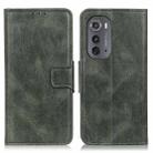 For Motorola Edge 2022 Mirren Crazy Horse Texture Leather Phone Case(Dark Green) - 1