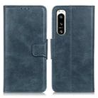 For Sony Xperia 5 IV Mirren Crazy Horse Texture Leather Phone Case(Blue) - 1