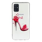 For Galaxy A71 Transparent TPU Mobile Phone Protective Case(High Heels) - 1