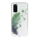 For Galaxy S20 Transparent TPU Mobile Phone Protective Case(Feather) - 1