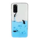 For Galaxy S20 Transparent TPU Mobile Phone Protective Case(Penguin) - 1