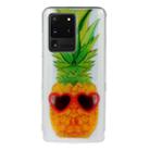 For Galaxy S20 Ultra Transparent TPU Mobile Phone Protective Case(Pineapple) - 1