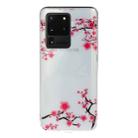 For Galaxy S20 Ultra Transparent TPU Mobile Phone Protective Case(Plum Blossom) - 1