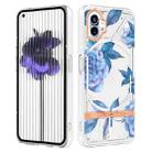 For Nothing Phone 1 Flowers and Plants Series IMD TPU Phone Case(Orchid Peony) - 1