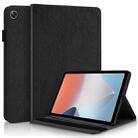 For OPPO Pad Air Life Tree Series Horizontal Flip Leather Tablet Case(Black) - 1